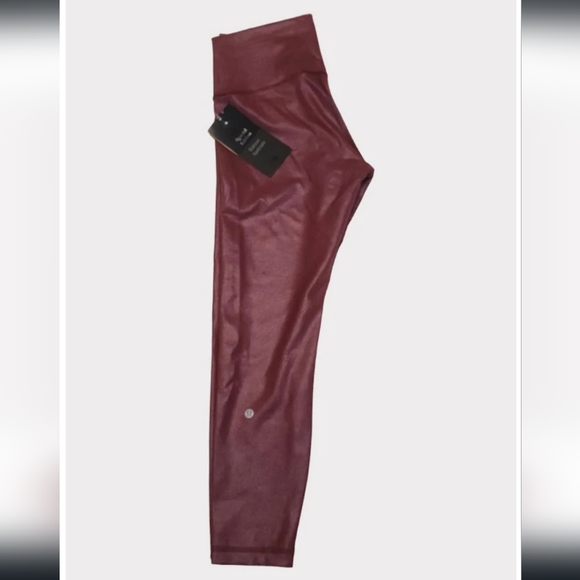 Size 10 - Lululemon Wunder Train High-Rise Tight 25" *Foil - Picture 2 of 3